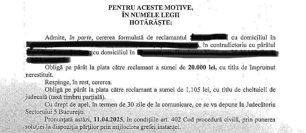 Read more about the article Împrumut Recuperat în Instanță